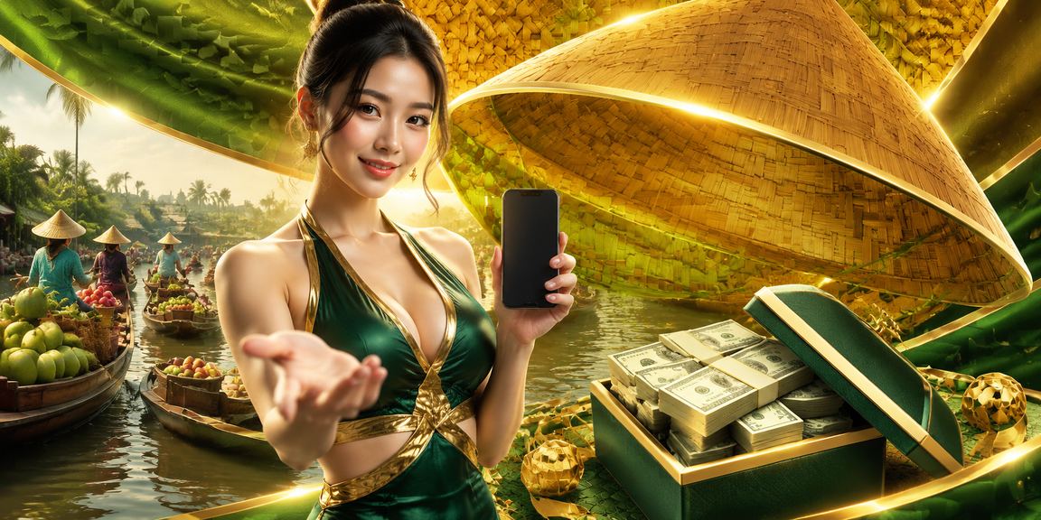 Người dùng miền Tây chơi casino di động bên chiếc nón lá truyền thống